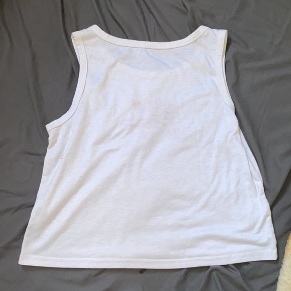 White tank top with angels, size small - Picture 2 of 2